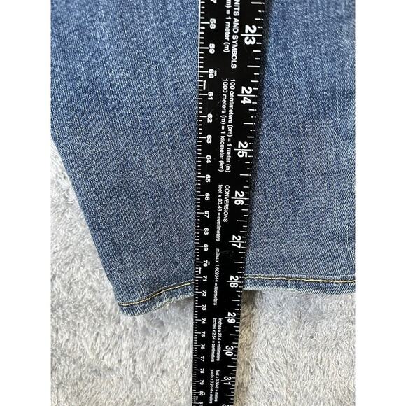 Parker‎ Smith Womens 32 Skinny Jeans Distressed Comfort Stretch Medium Wash - Picture 6 of 11